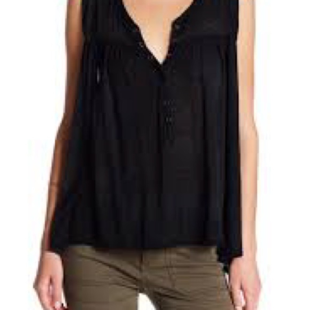 Free People Womens Hudson Linen Tank Top